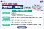 행정안전부, 민생회복 소비쿠폰 신청방법