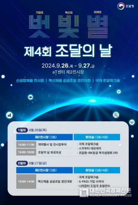 제4회 조달의 날 행사 포스터